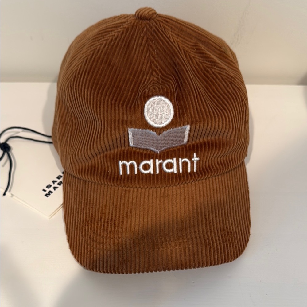 Isabel Marant Tan Corduroy Hat